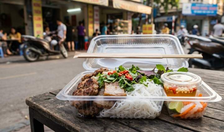Plat vietnamien à emporter Paris